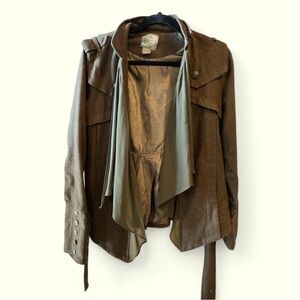 Anthropologie RYU military style wool blend